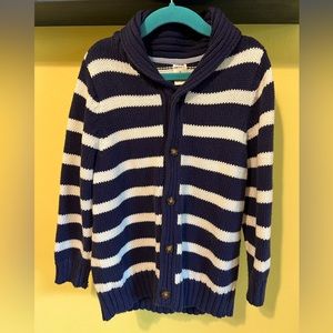 Super Stylish Striped Button-Up Cardigan - kids size 6